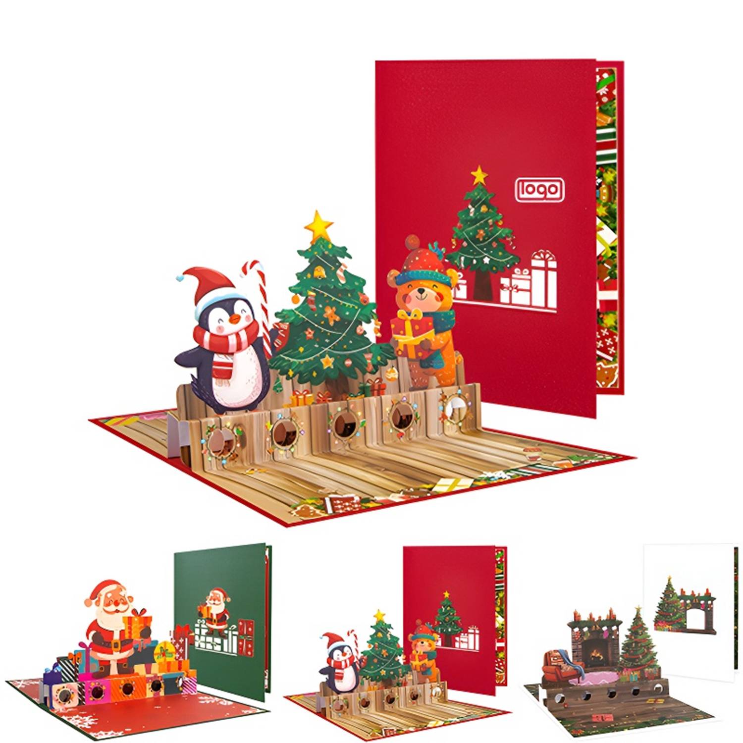 3D Pop Up Christmas Greeting Card 7
