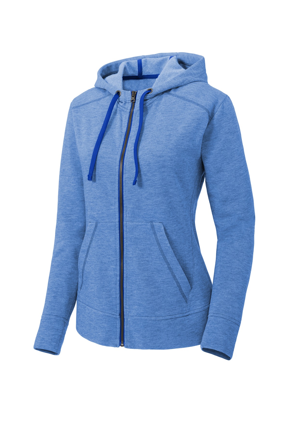 Sport-Tek Women's PosiCharge Tri-Blend Wicking Fleece Full-Zip Hooded Jacket LST293 10