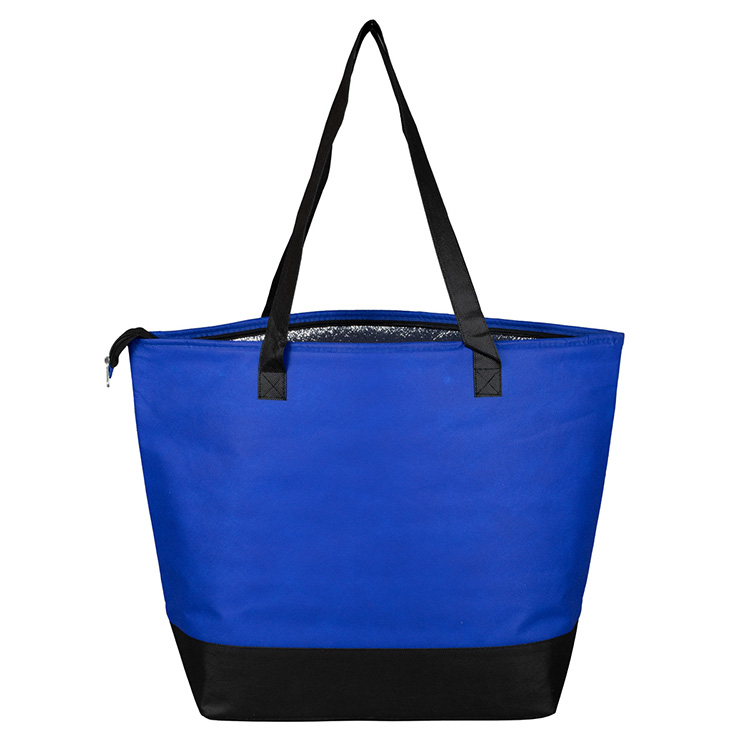 22"W x 16"H x 7 ½"Gusset - "FROST LINE" Super-Sized Insulated Zipper Cooler Tote 64