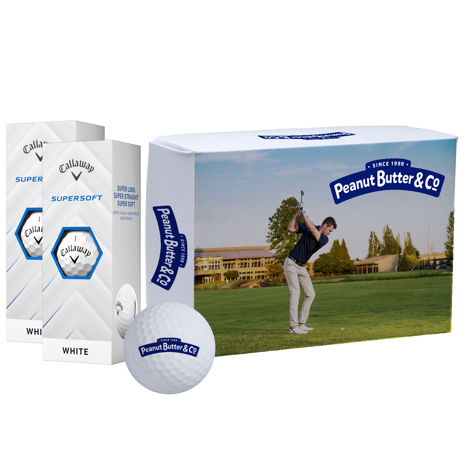 Callaway Supersoft Golf Balls in Custom Half Dozen Box