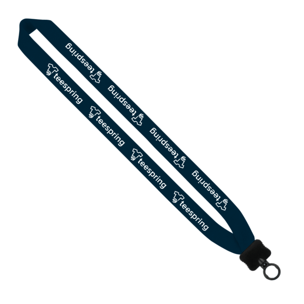 1" Cotton Lanyard with Plastic Clamshell & O-Ring 29