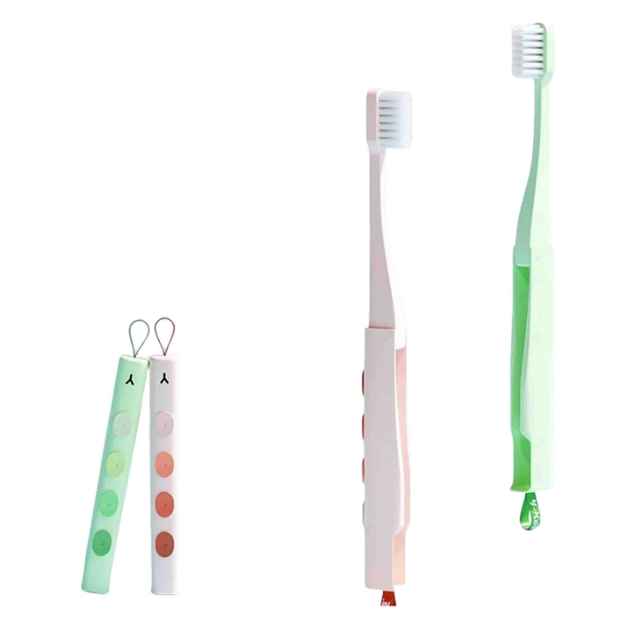 Portable Folding Toothbrush Set For Travel Camping 1