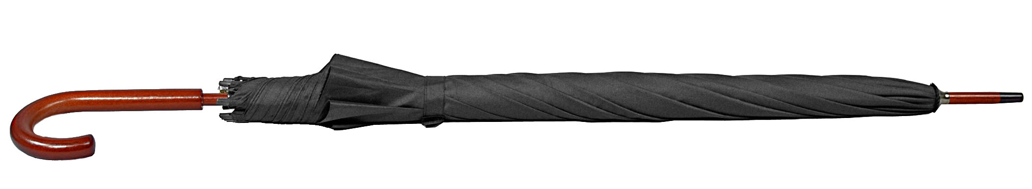 B1351 - The 60" Auto Open Wood Shaft and Hook Handle Umbrella 2
