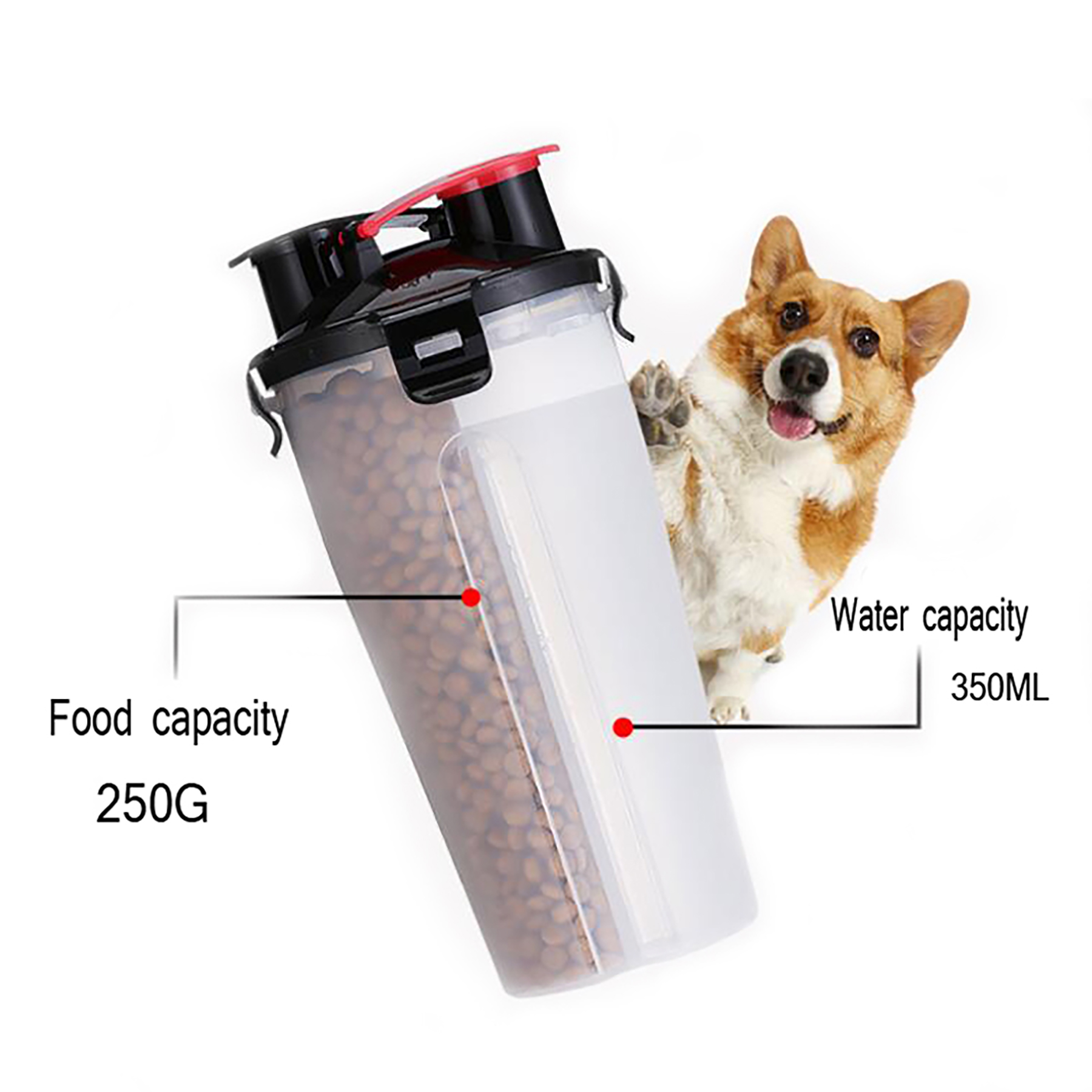 2 in 1 Portable Travel Pets Container 7