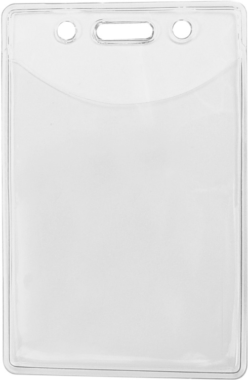 2.67" W x 4.04" H - Vertical Clear Vinyl Badge Holder (Blank) 2