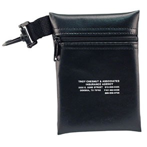 TexOLeather Vinyl Zippered Golf/ Accessory Bag 15