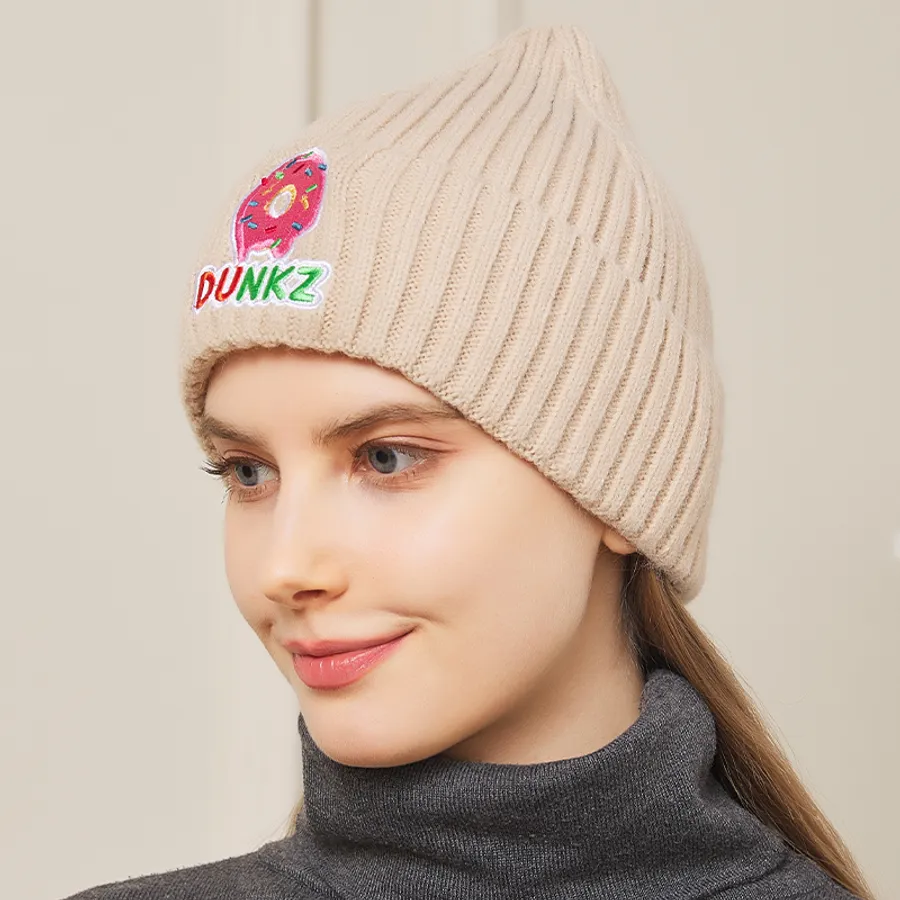 Sturdy Top High Wool Fiber Beanies, custom hat with logo imprint 13