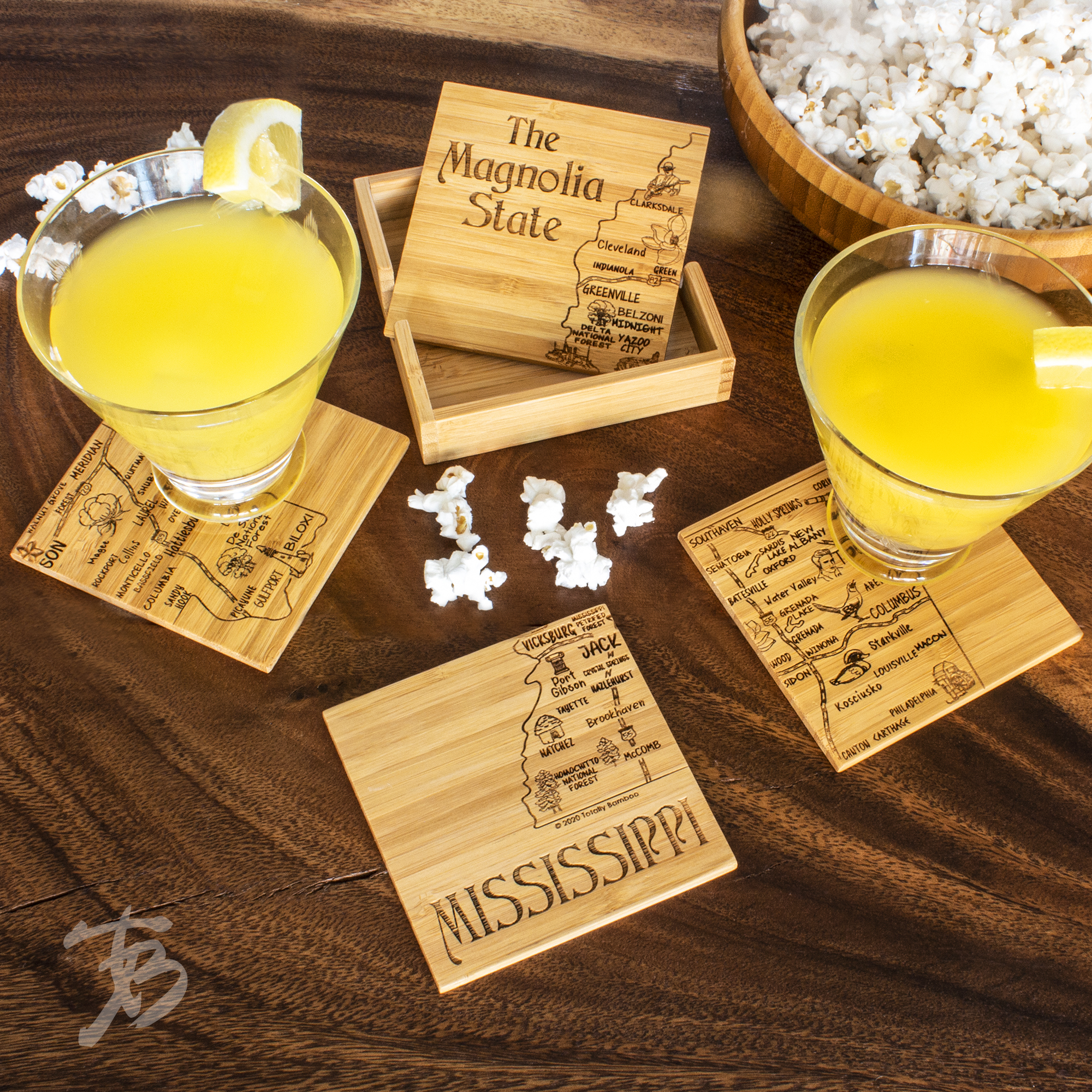 Mississippi Puzzle Coaster Set 2