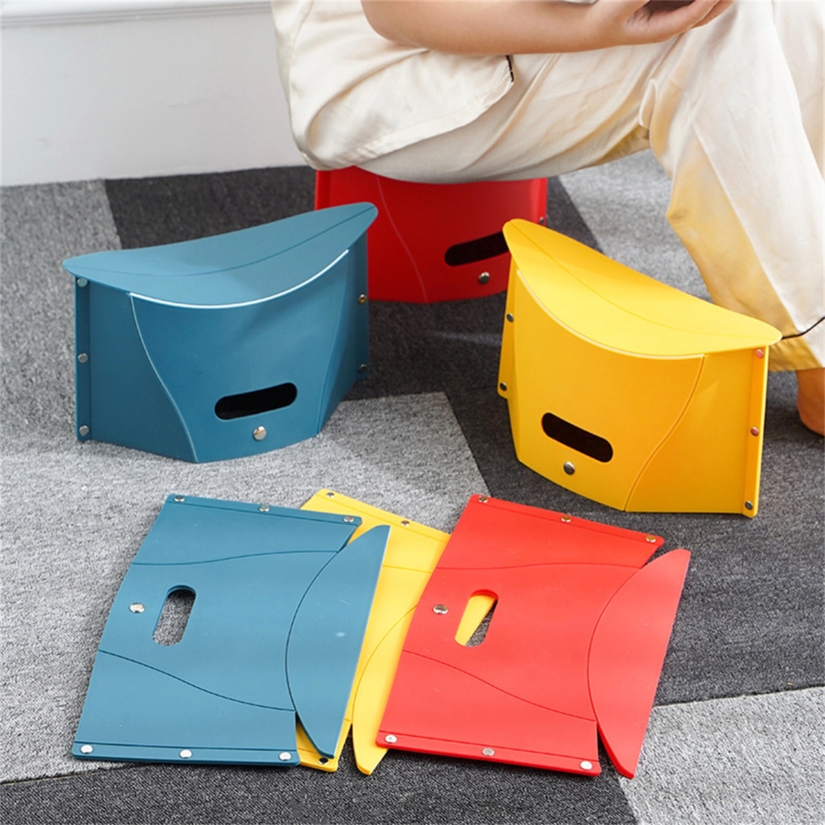 Card Folding Stool For Camping Fishing Hiking 5