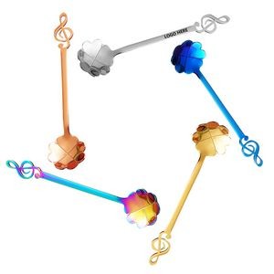 5.19 Inch Music Note Clover Coffee Spoon 15