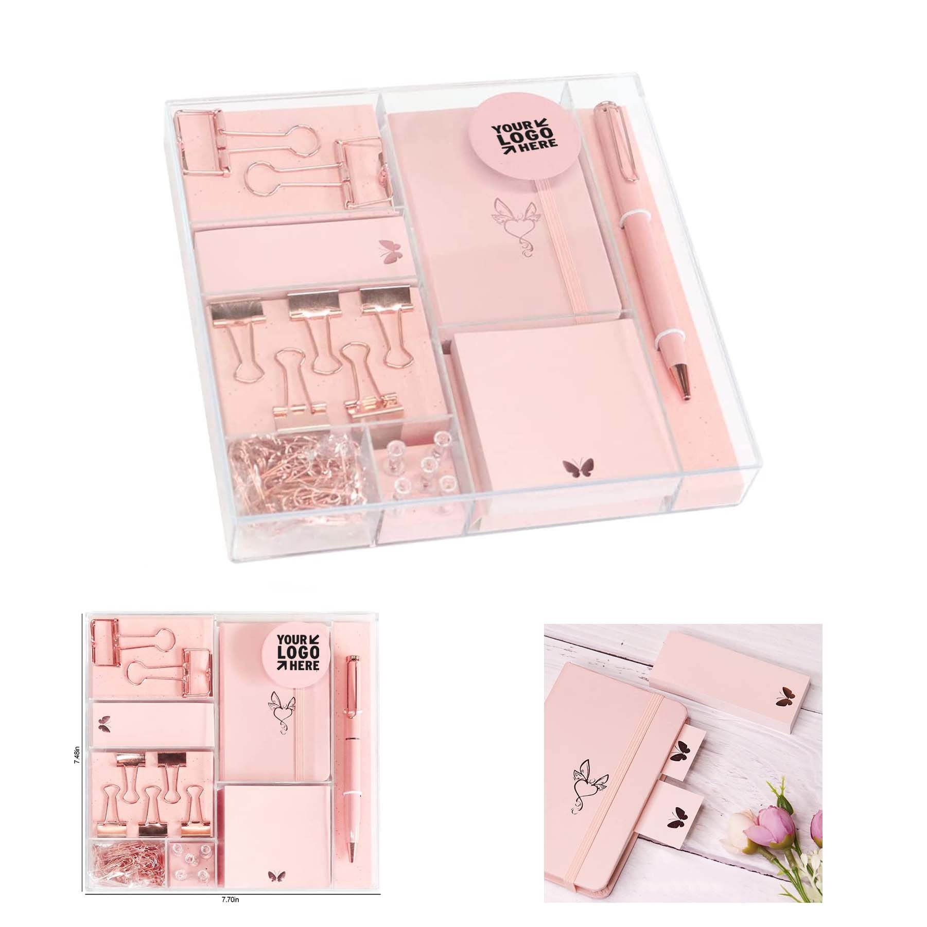 Rose Gold Stationery Kit Gift Set 1