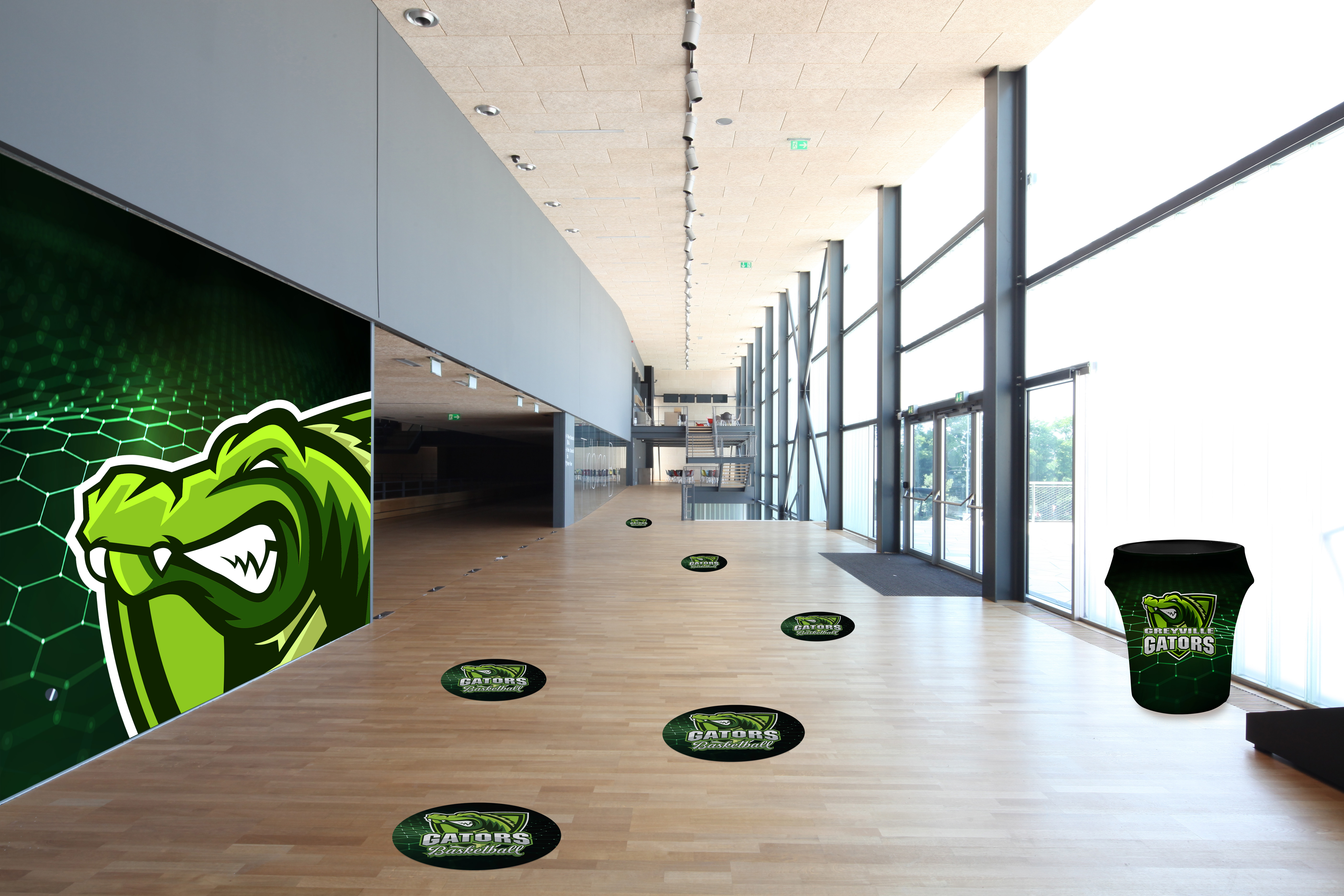18" Indoor Surface Grip Circles (set of six) 5