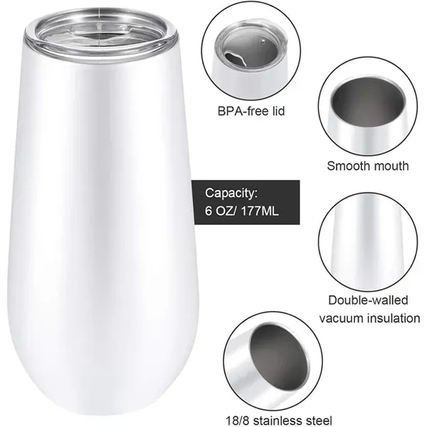 6oz Insulated Eggshell Cup - Double-Walled Design 4