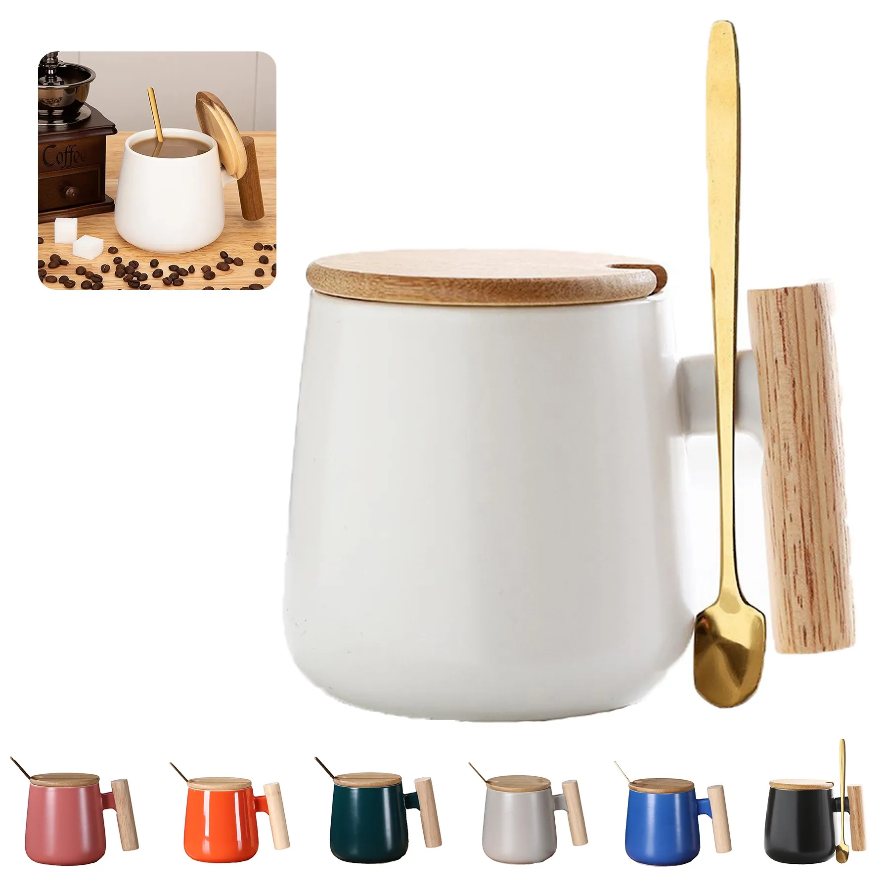 Ceramic 14 Oz Coffee Mug 2