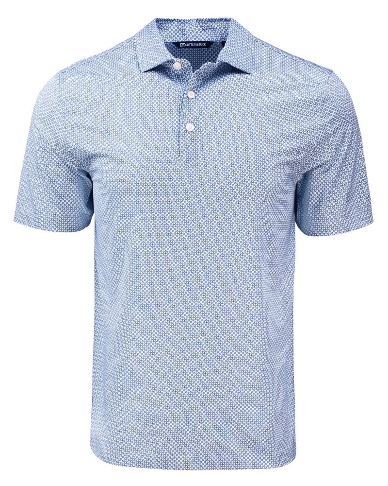 Cutter & Buck Pike Recycled Diamond Dot Print Mens Polo 16