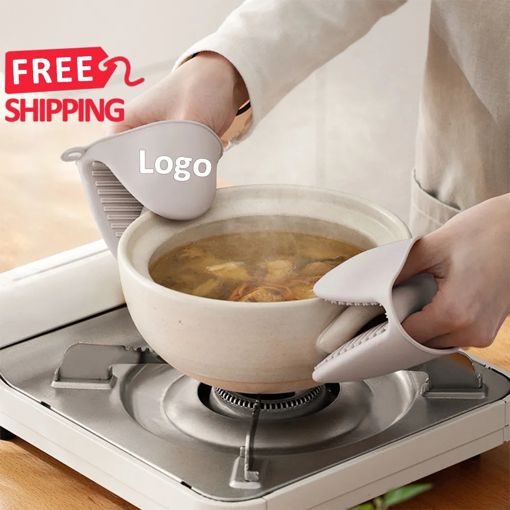 Wholesale Silicone Heatproof Oven Mitts Set 13