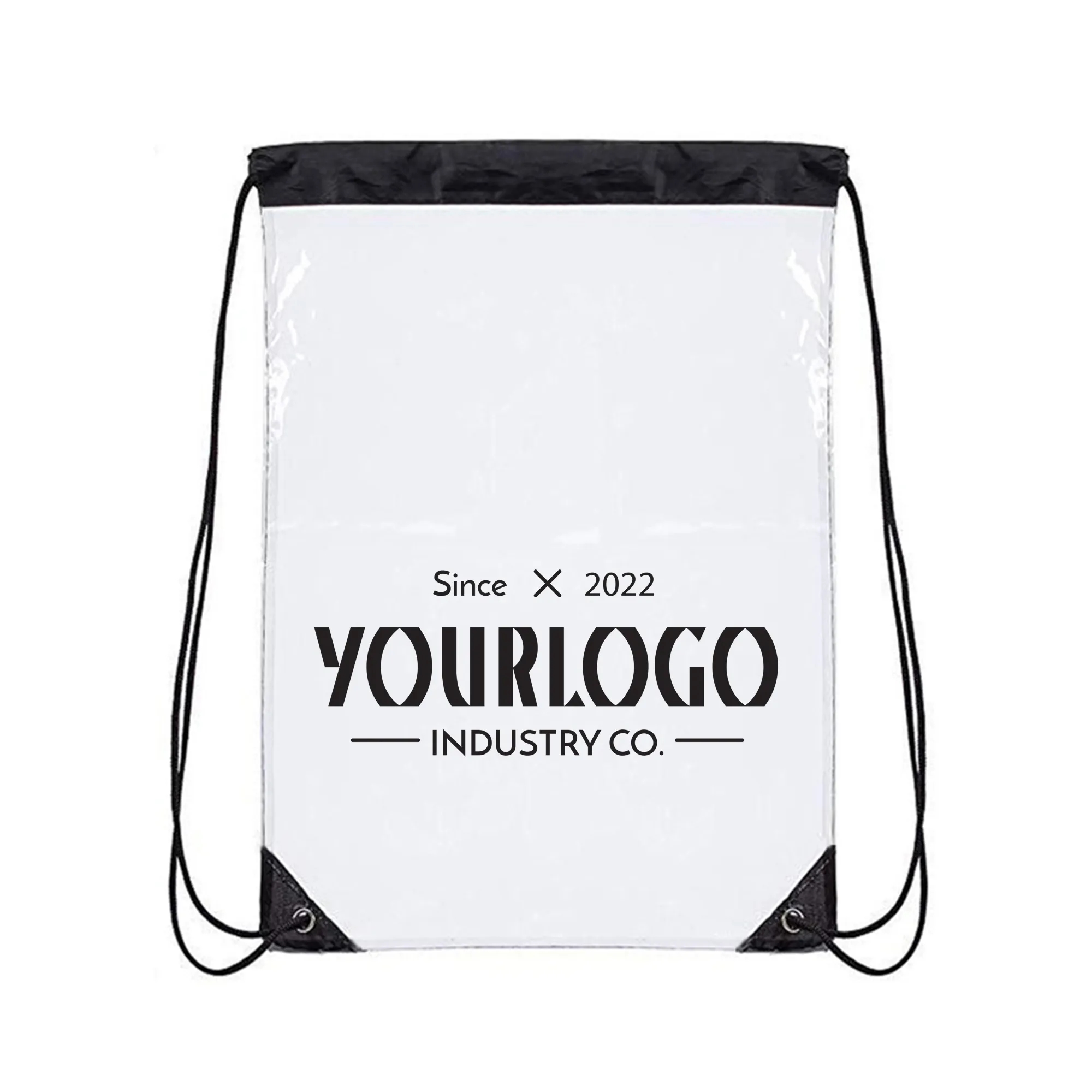Clear PVC Drawstring Bag