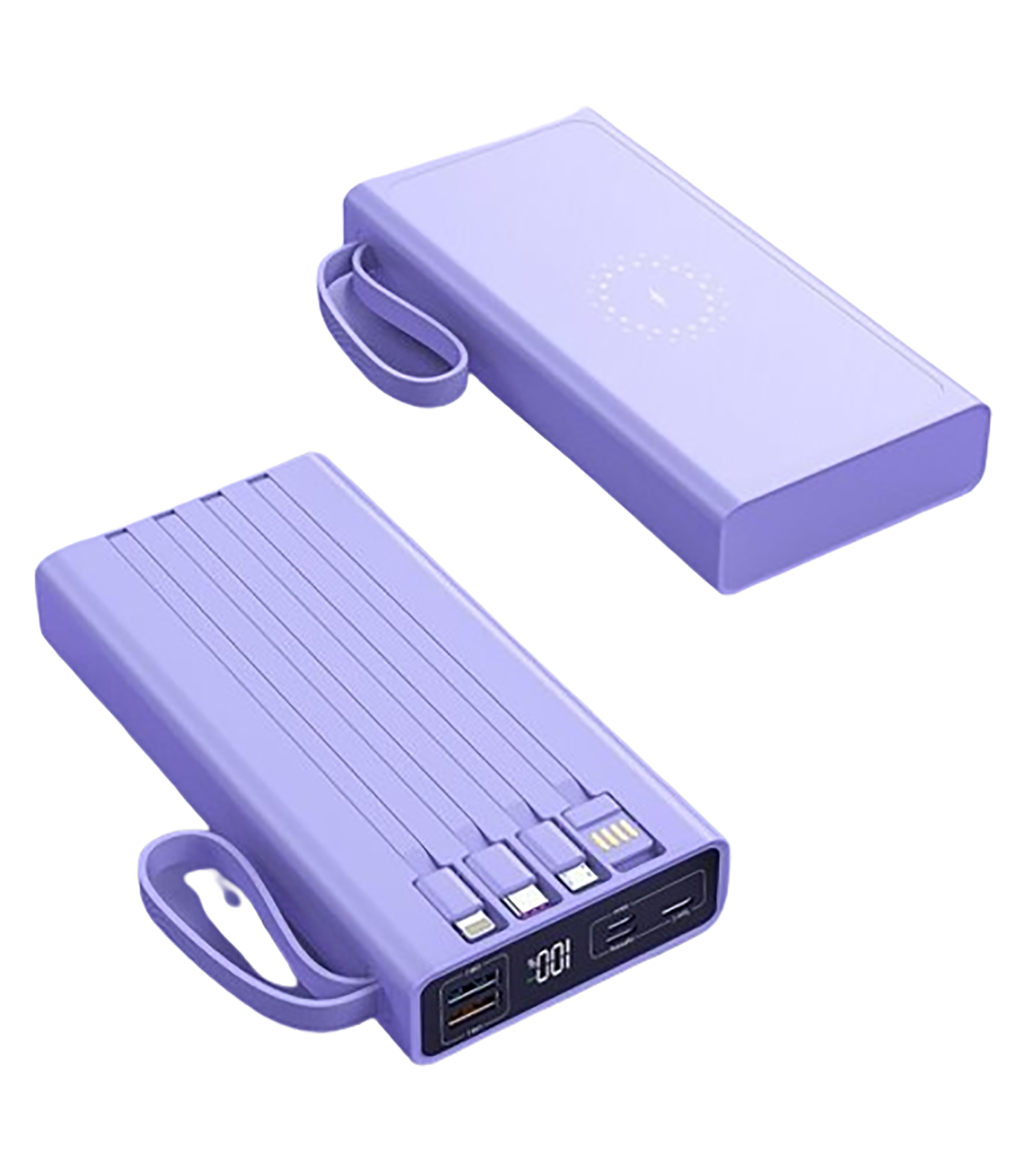 10000Mah Charger Power Bank W/ Light 3