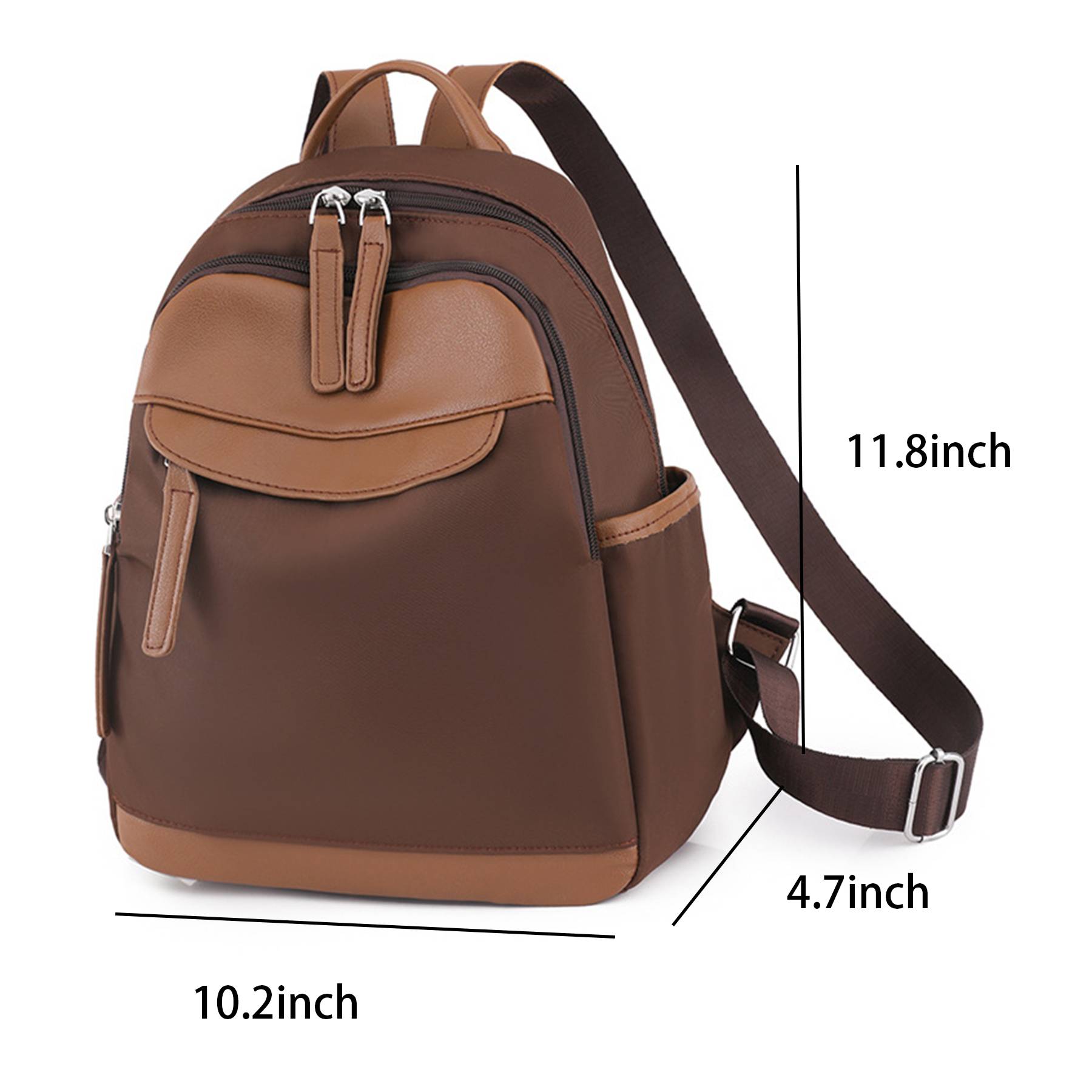 Ladies Nylon Travel Backpack Purse 2