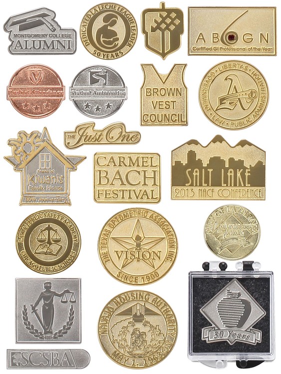 Die Struck Sandblast Lapel Pin 26