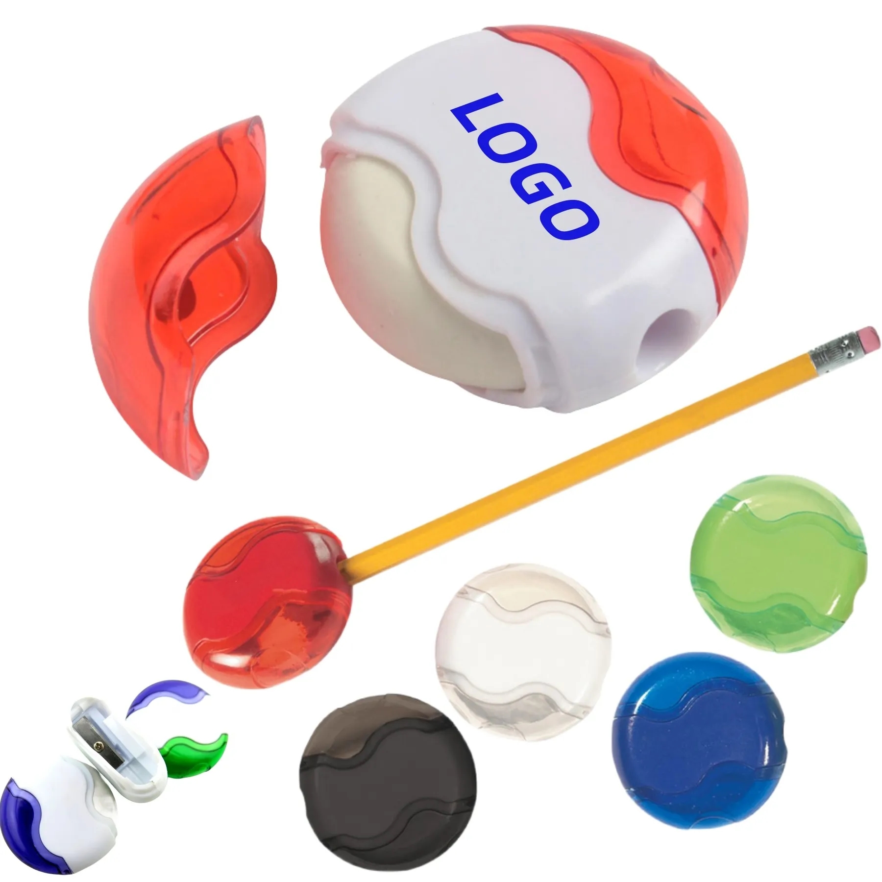 Round Pencil Sharpener & Eraser 3