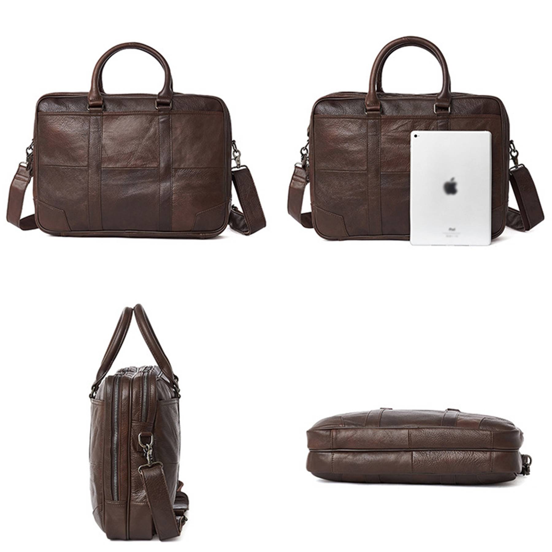 Men's Leather Messenger Bag 3