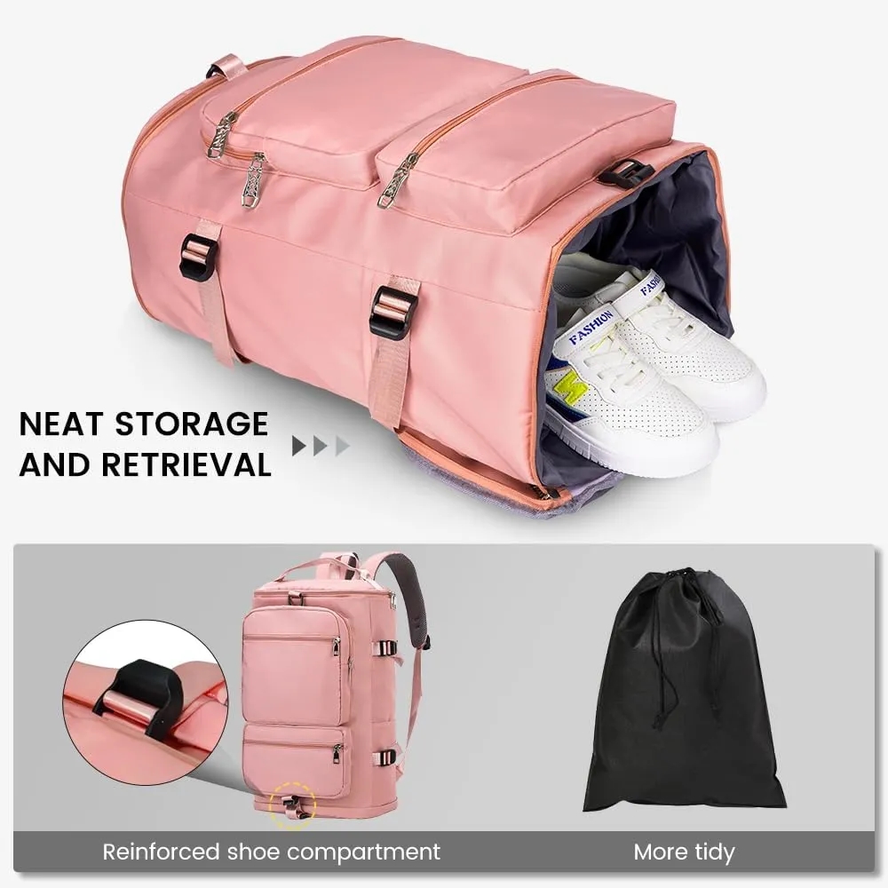 Waterproof Dry Wet Separation Nylon Duffel Backpack 4