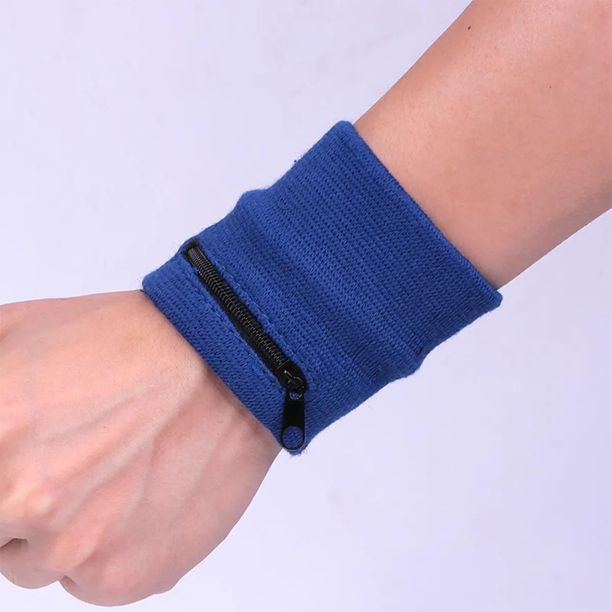 Sports Wrist Zipper Sweatband Wallet Pouch Bag 6