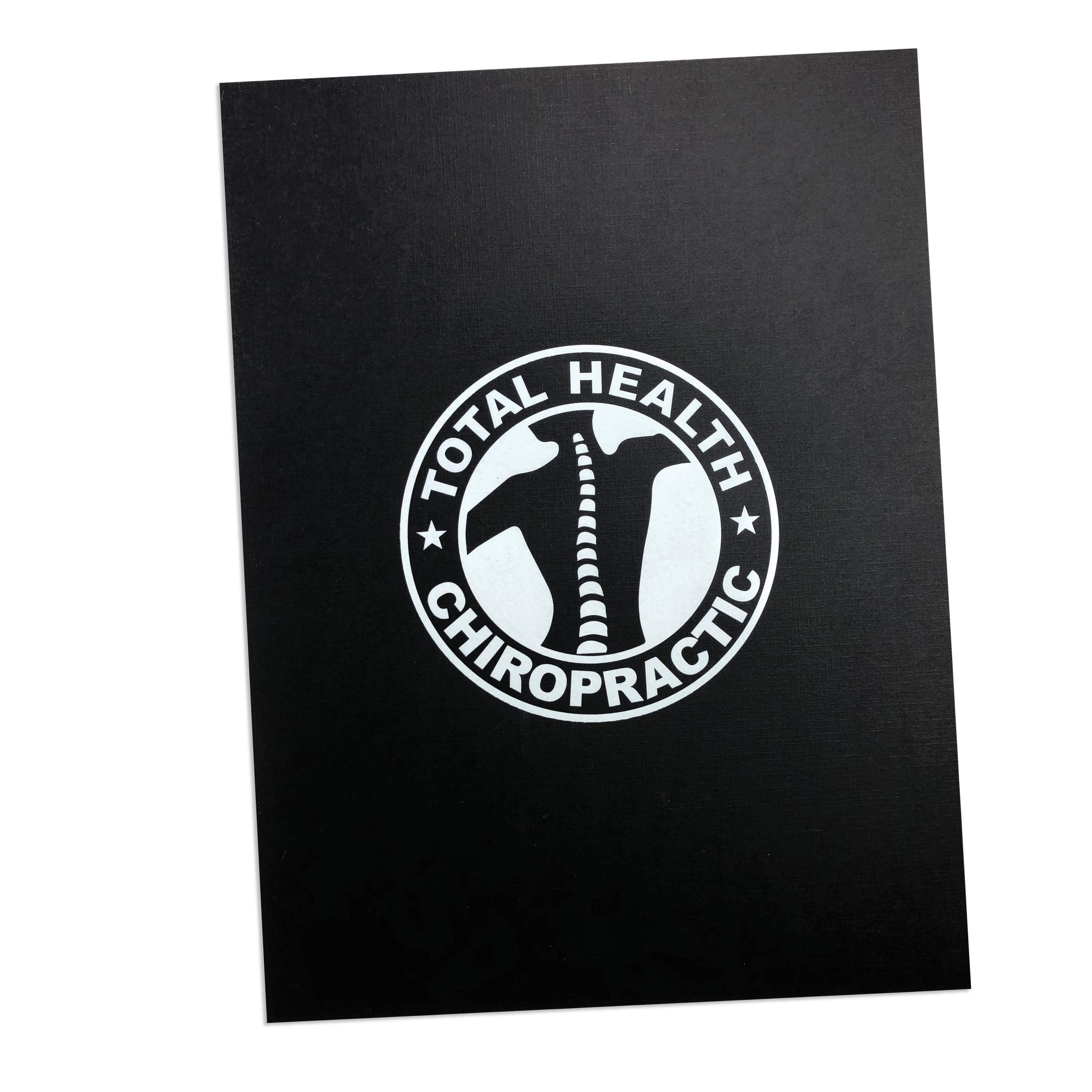 9"x12" Foil Stamped Linen Pocket Folder Economy Quick Ship 7