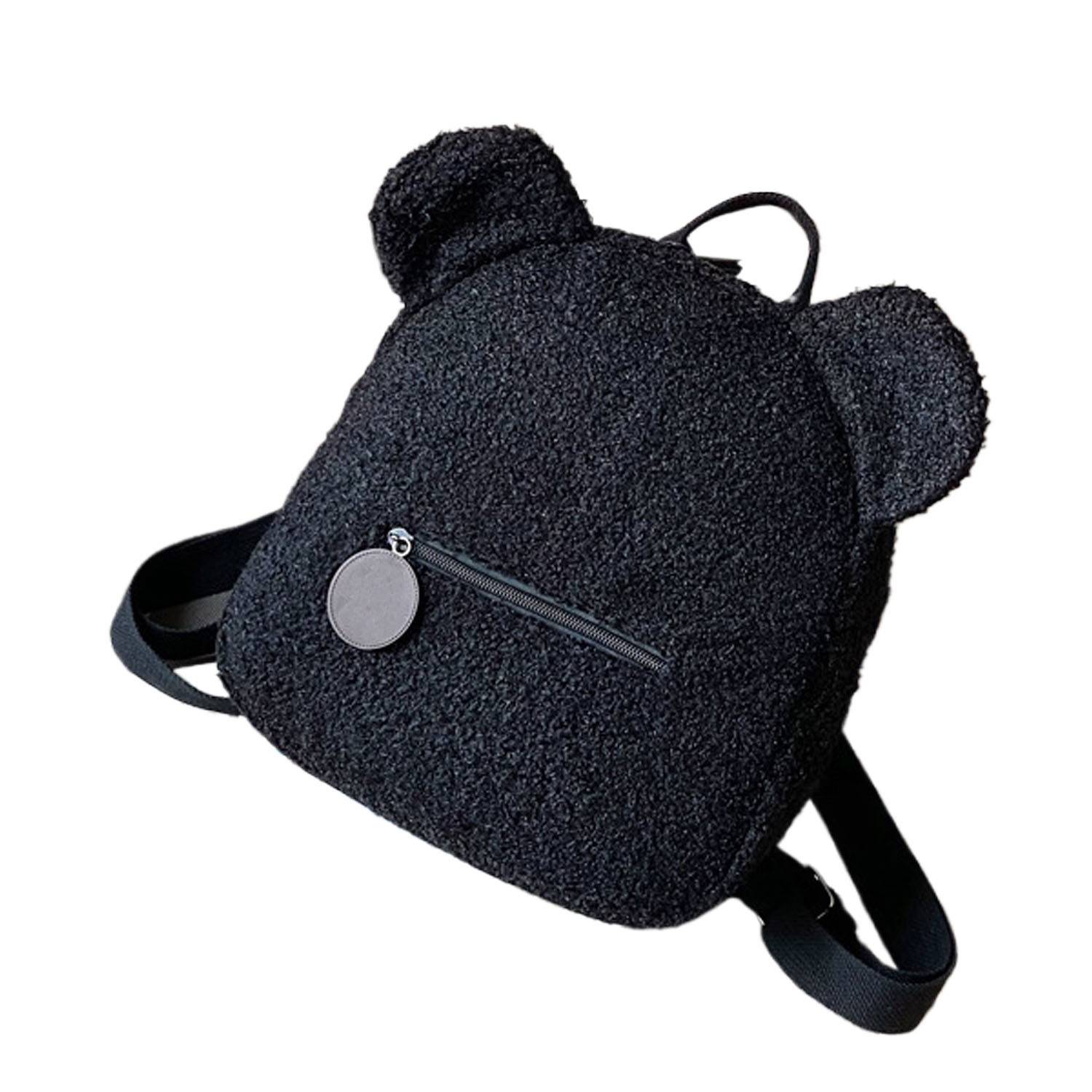 Compact Lightweight Adorable Plush Bear Backpack 4