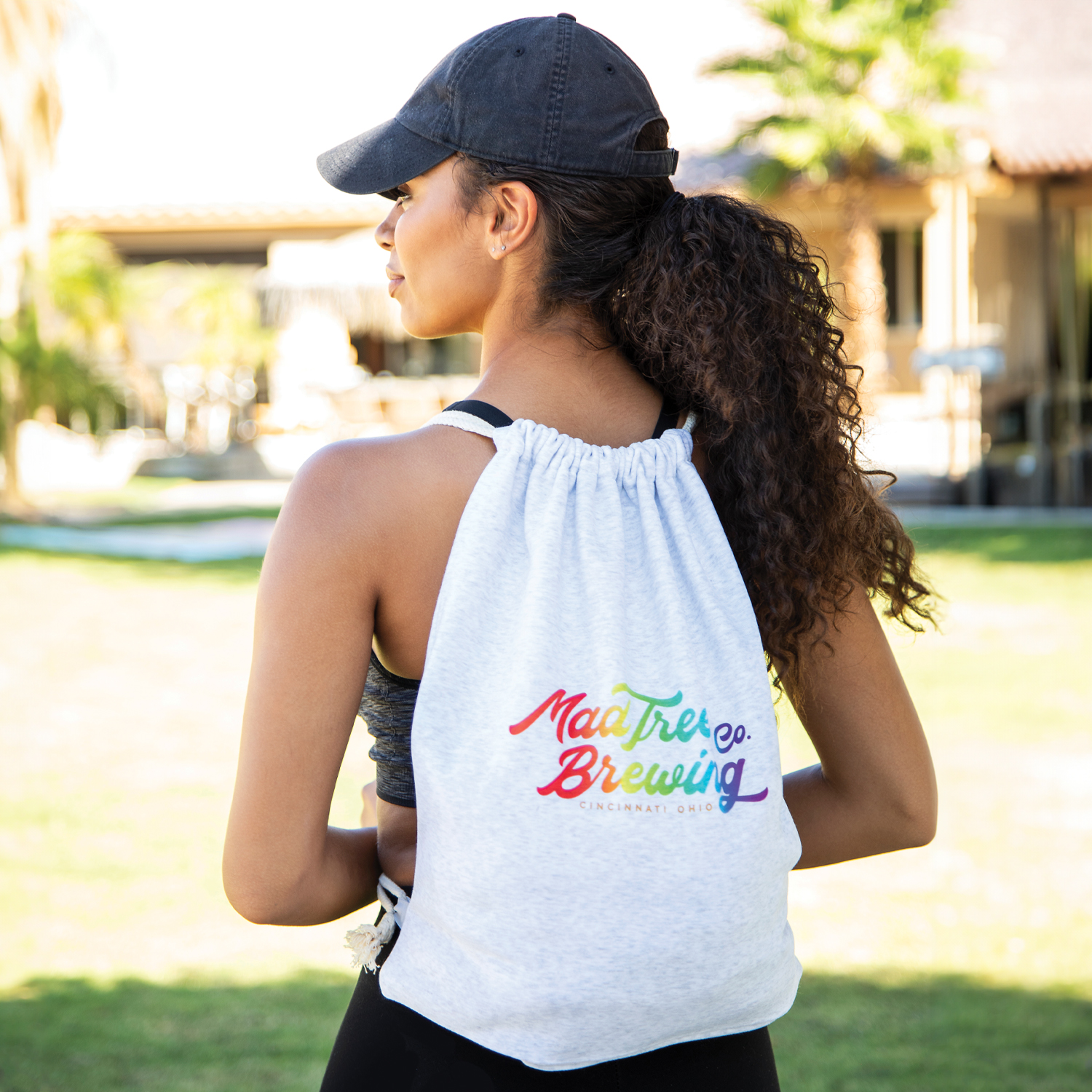 Sweatshirt Drawstring Backpack 2