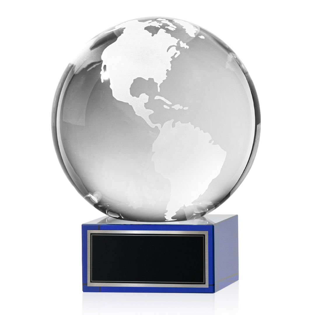 Globe Award on Hancock Base - Blue 6