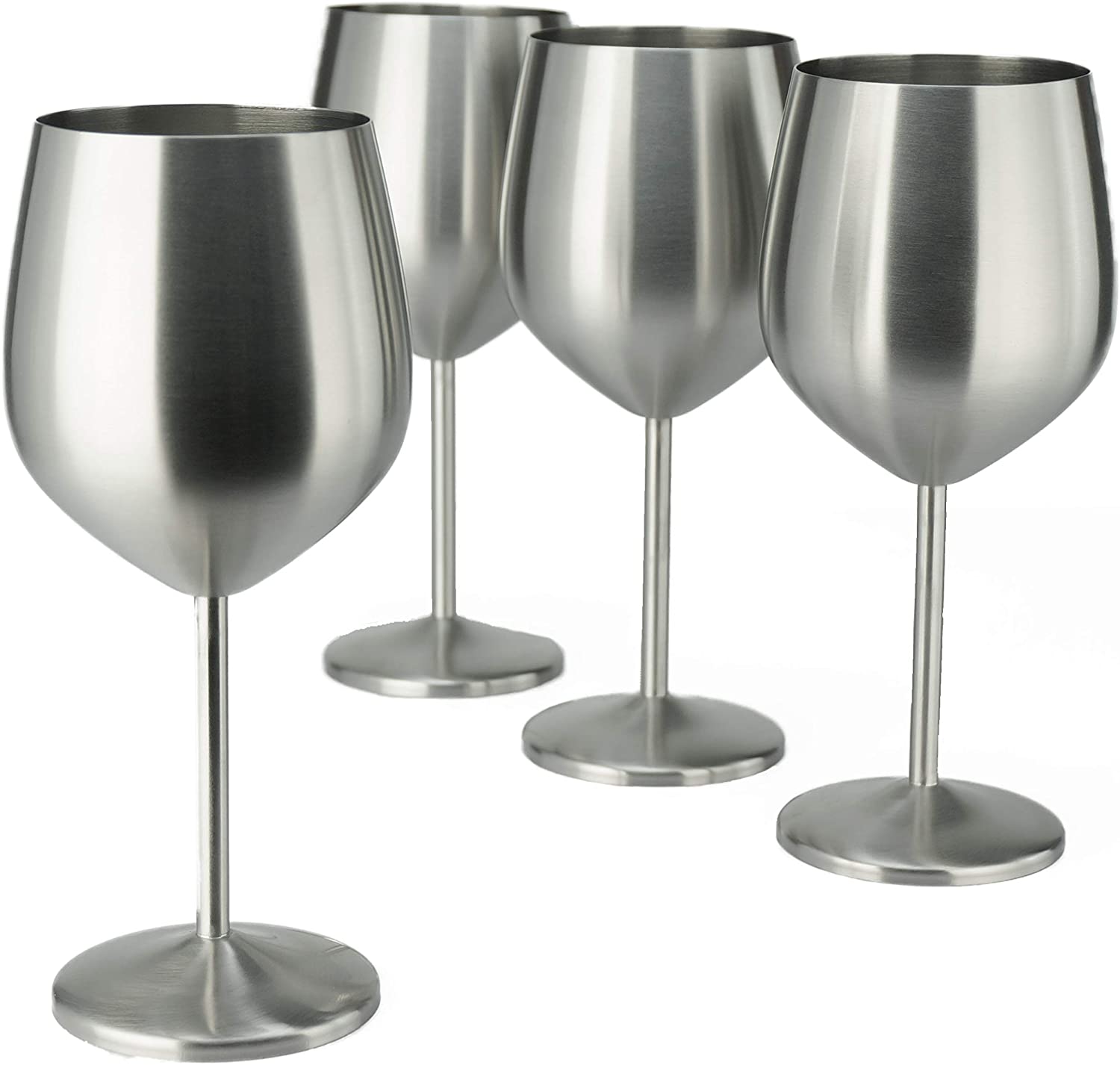 18.5oz PG Stainless Steel Stem Wine Goblet Glass 6
