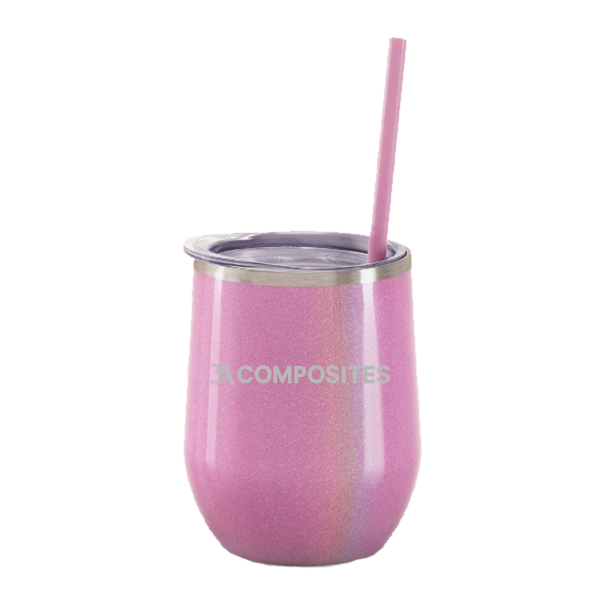 12 Oz. Maars Pink Magic Bev Steel Stainless Steel Wine Tumbler