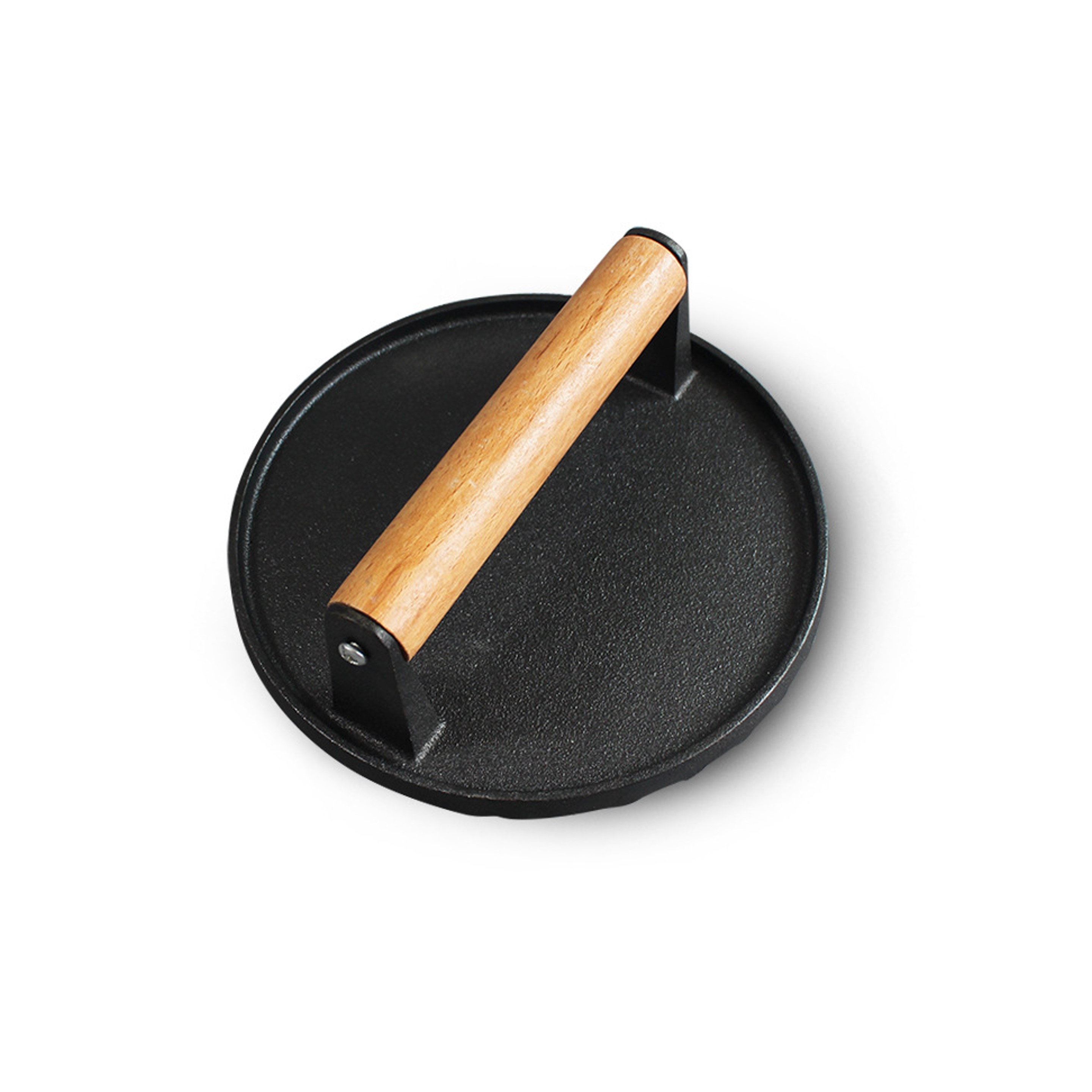 Heavy Duty Round Cast Iron Burger Press - OCEAN 4