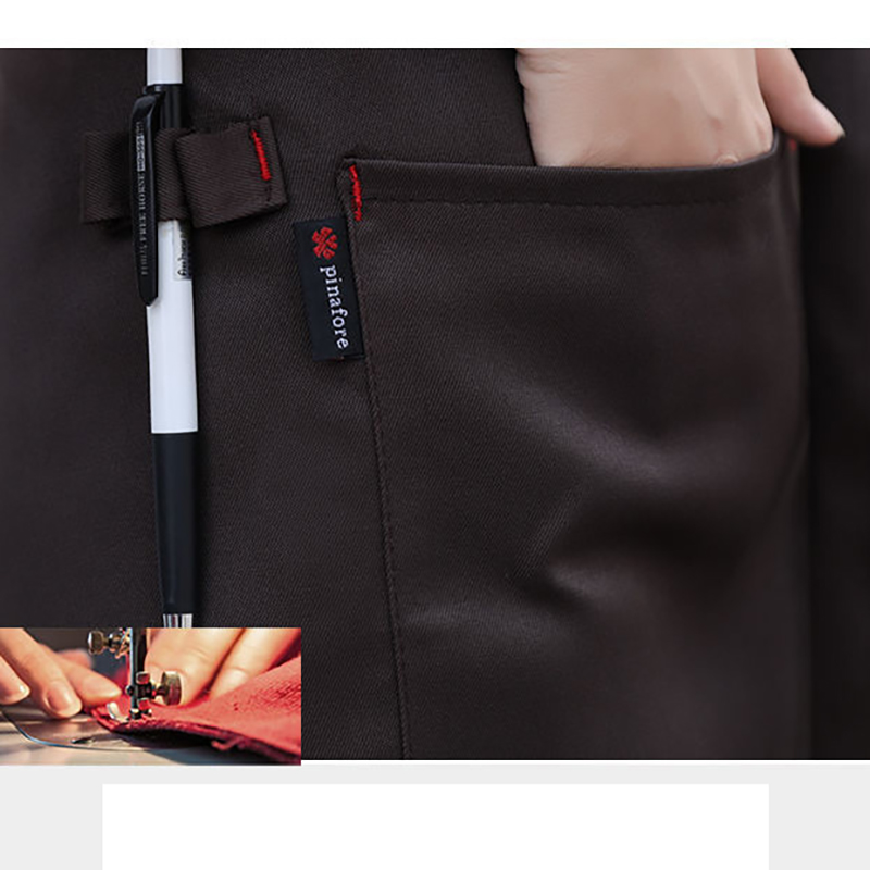 Unisex Adult Waist Apron W/ 2 pocket for Restaurant Cafe 2