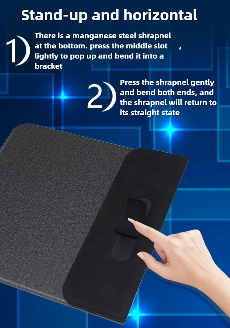 Wireless Charging Mouse Pad with Phone Stand 3