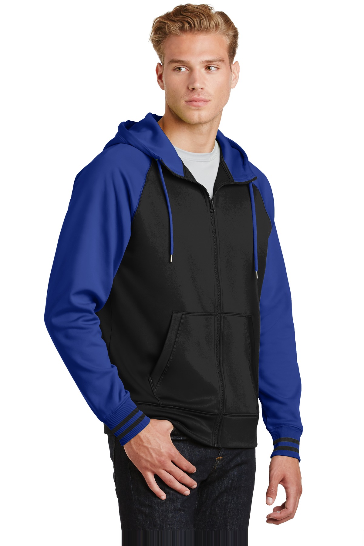 Sport-Tek Sport-Wick Varsity Fleece Full-Zip Hooded Jacket. ST236 26