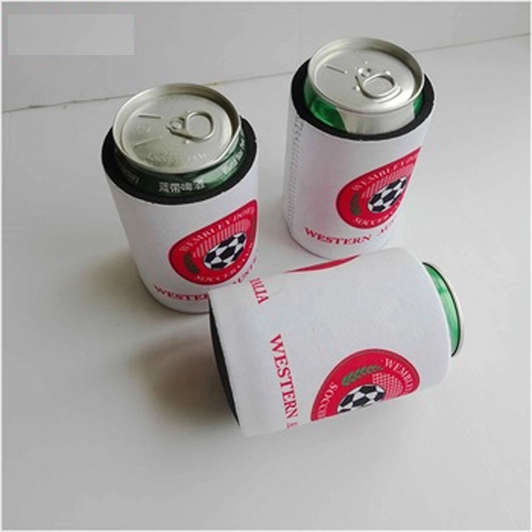 Rainbow Collapsible Neoprene Can Cooler, custom koozie with logo imprint 3