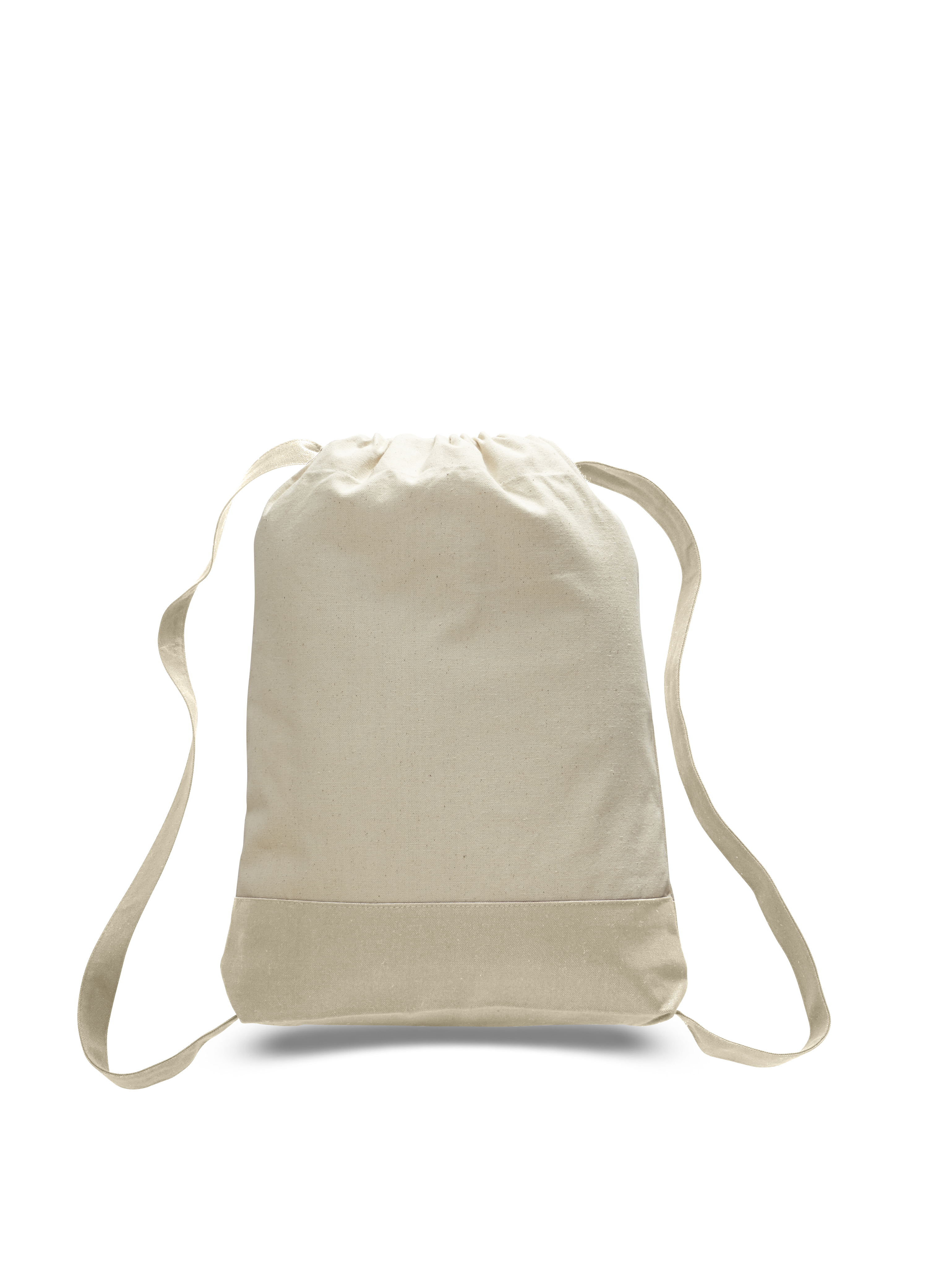 Heavy 12 oz. Cotton Canvas Sport Backpack - Natural 3