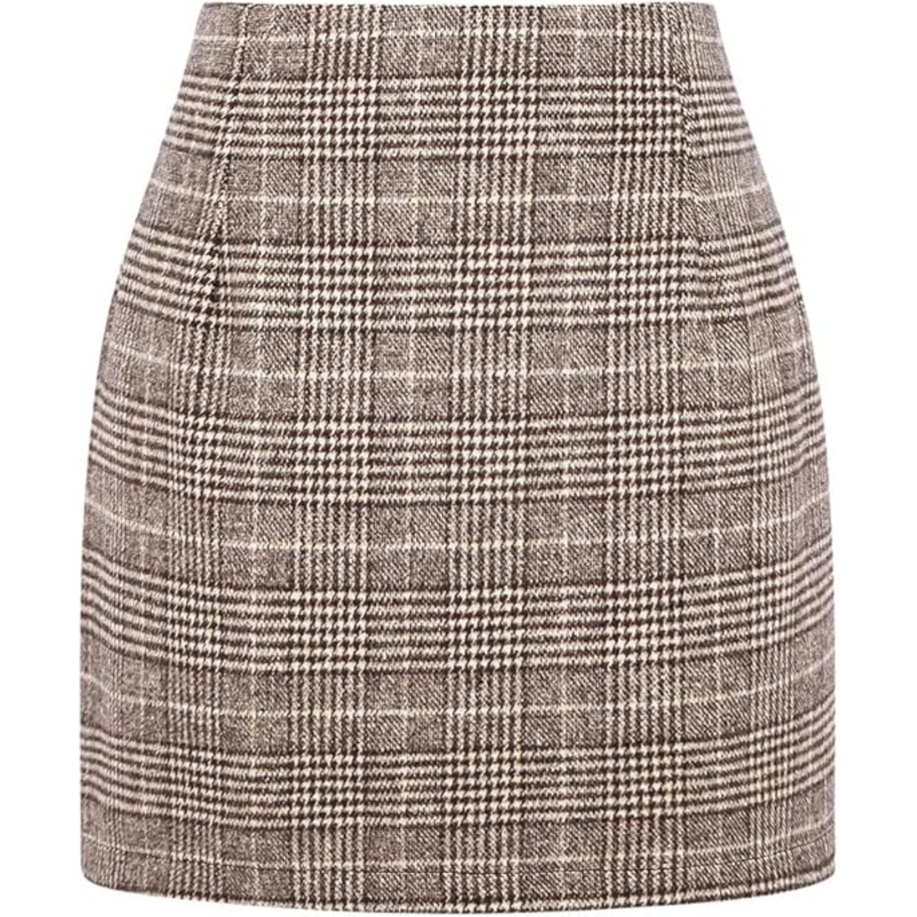 Womens Wool Plaid Mini Skirt 33