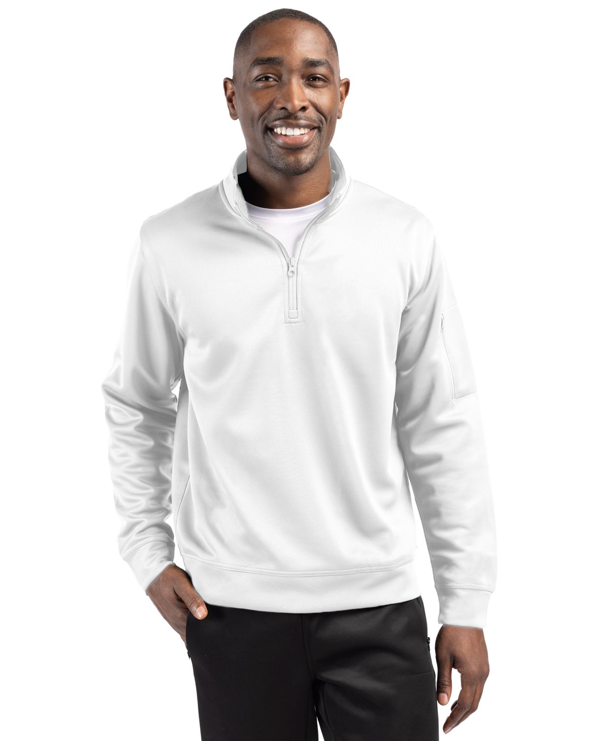 Clique Lift Solution-dyed Performance Unisex Half Zip Sweatshirt 79