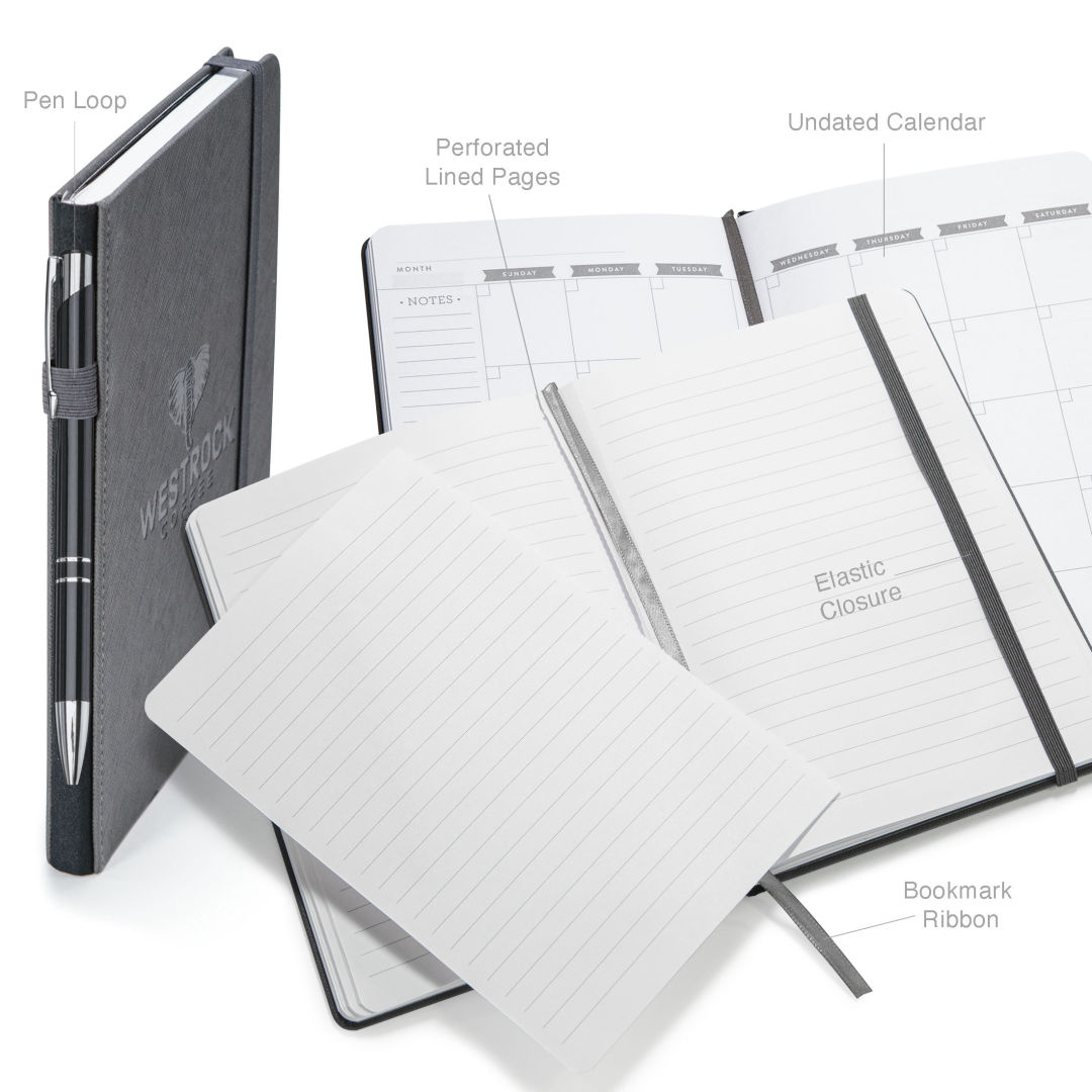 Eccolo® Memphis Journal w/Elastic Pen Loop - (M) 10