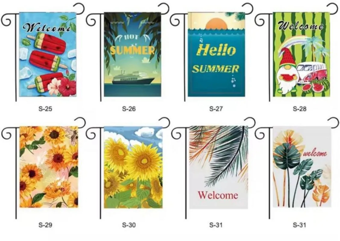 Single-Sided Garden Flag with Stand 3