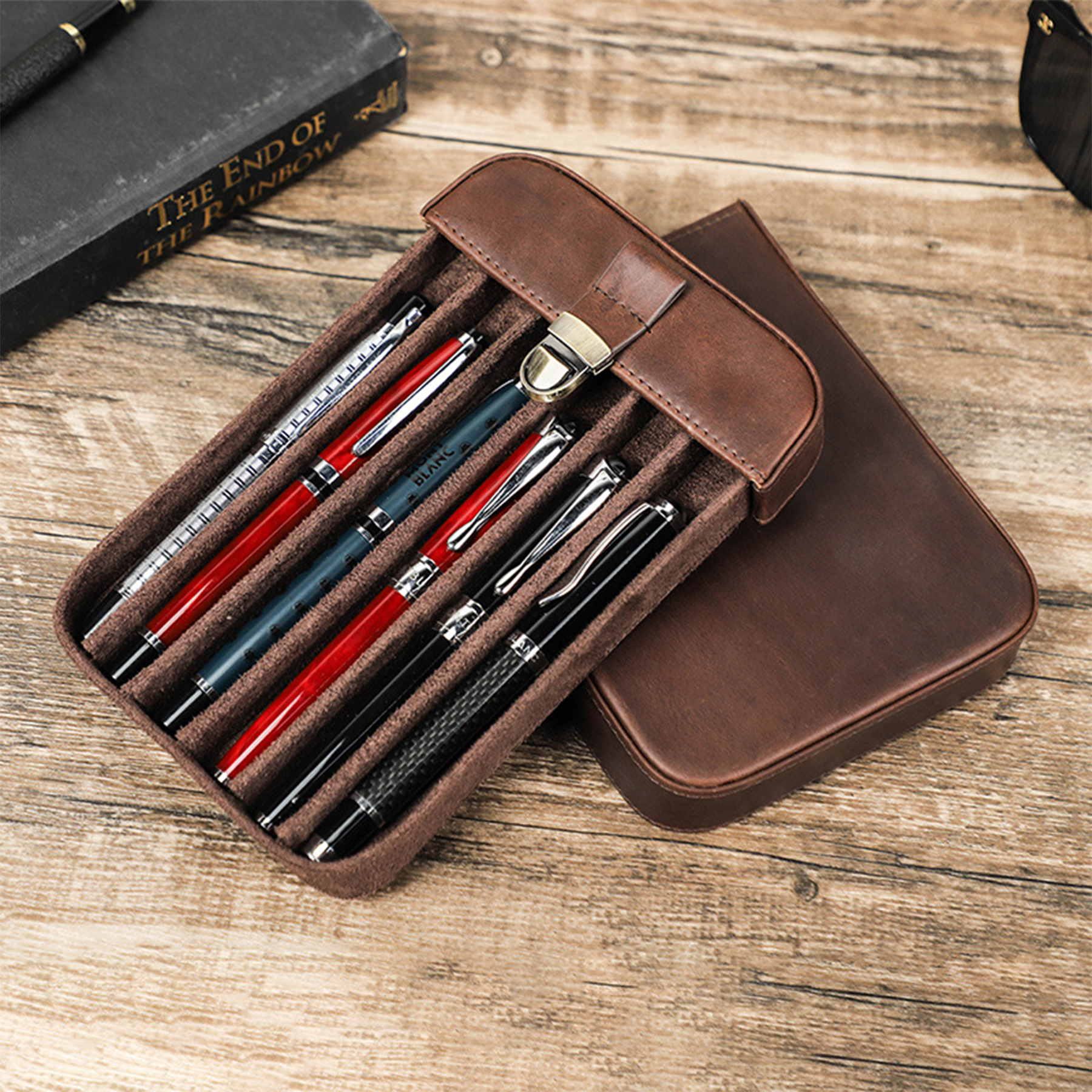 6-Cigar Genuine Leather Humidor 3