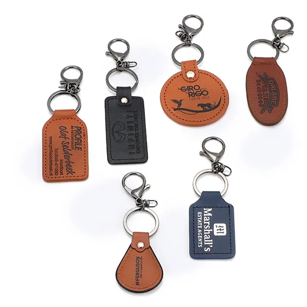 Teardrop Leather Keyring 2