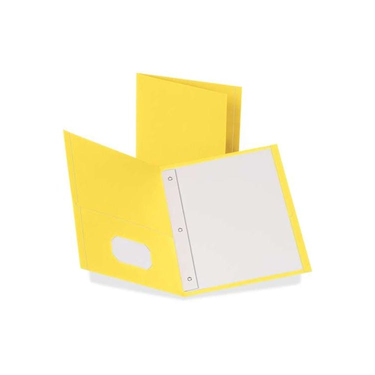 Recycled Pocket Folder - Yellow 2