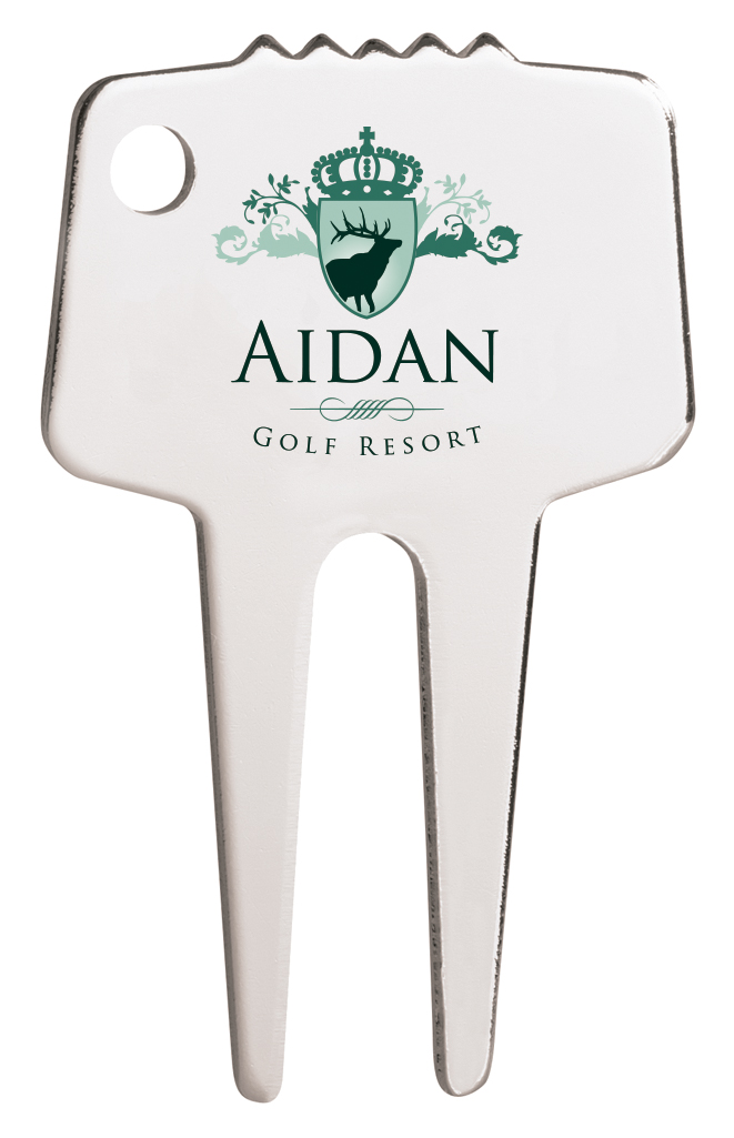 Silver-Tone Divot Repair Tool 5