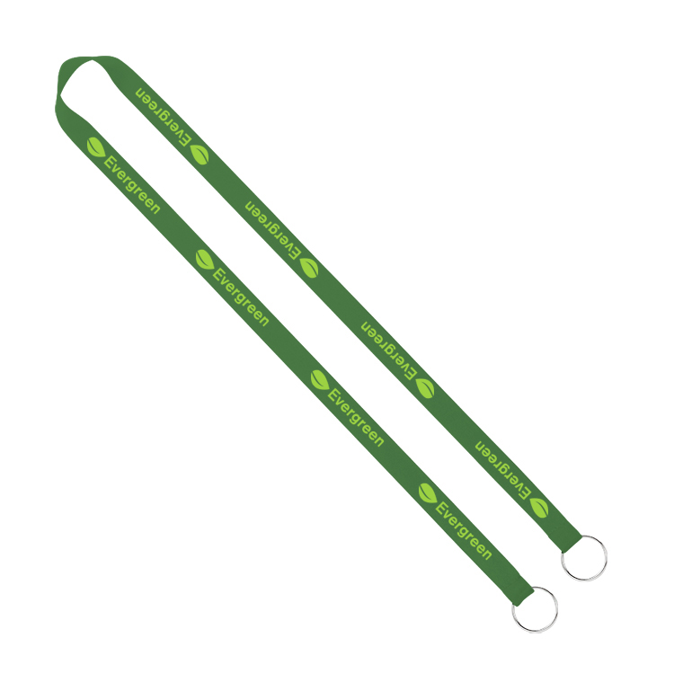 5/8" Screen Printed Lanyard with Double Clips 7
