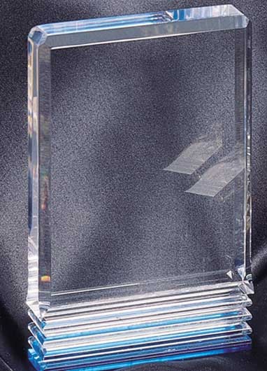 4" x 6" Blue Rectangle Acrylic Award (Limited Quantity) (Price Reduced) 1